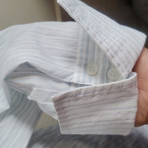 Marina Rinaldi Sport Long sleeves Striped Blouse Tops Size XL - Picture 6 of 11